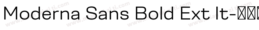Moderna Sans Bold Ext It字体转换